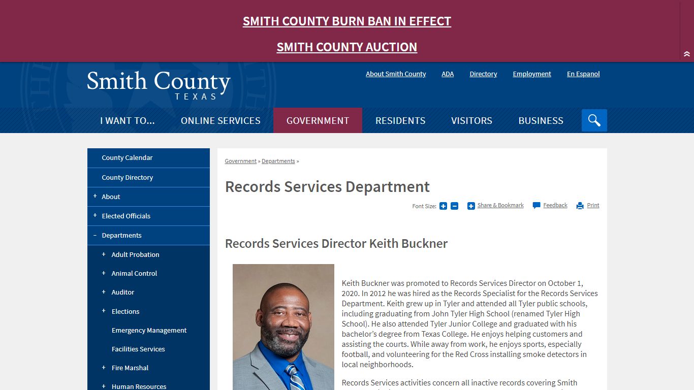 Records Services Department | Smith County, TX